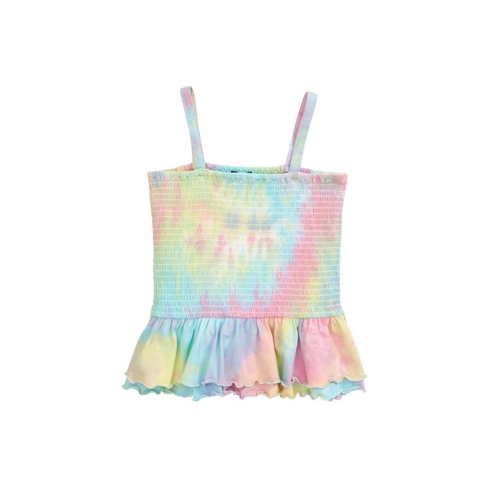 Freshman Smocked Peplum Tank Top NEW WITH TAGS